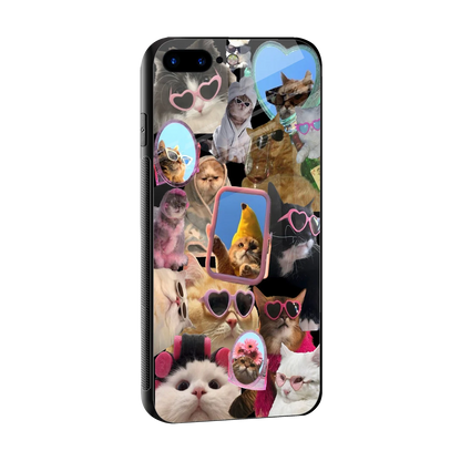 Catastic Montage sleek iphone 7 plus cover with tempered glass back and TPU edges