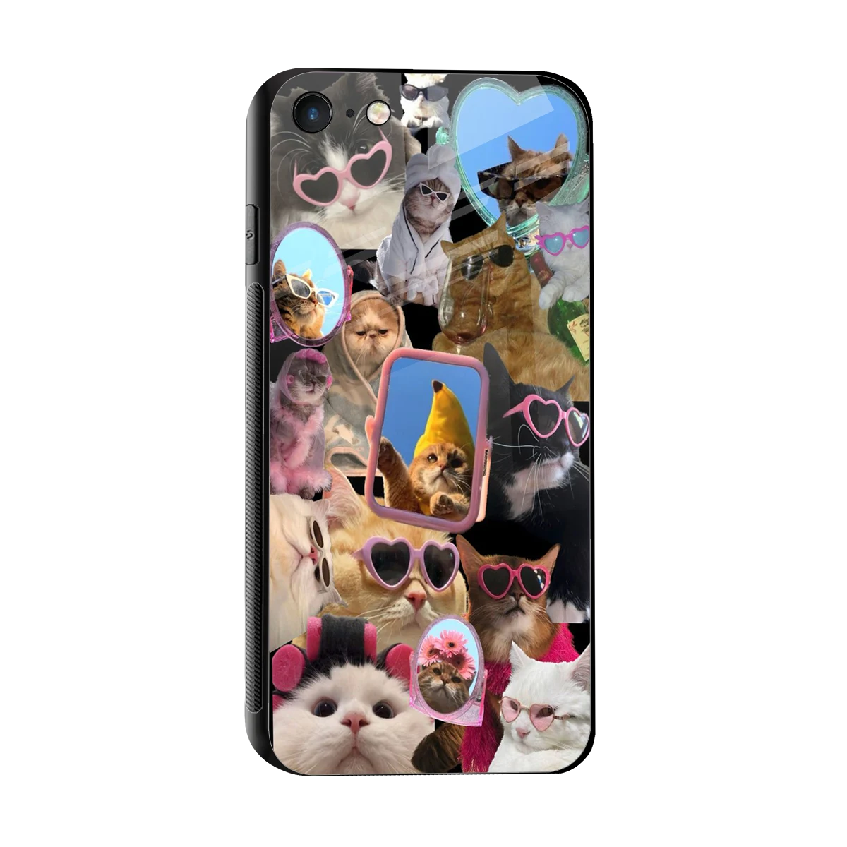 Catastic Montage sleek iphone 7 cover with tempered glass back and TPU edges