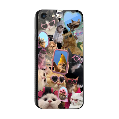 Catastic Montage sleek iphone 7 cover with tempered glass back and TPU edges