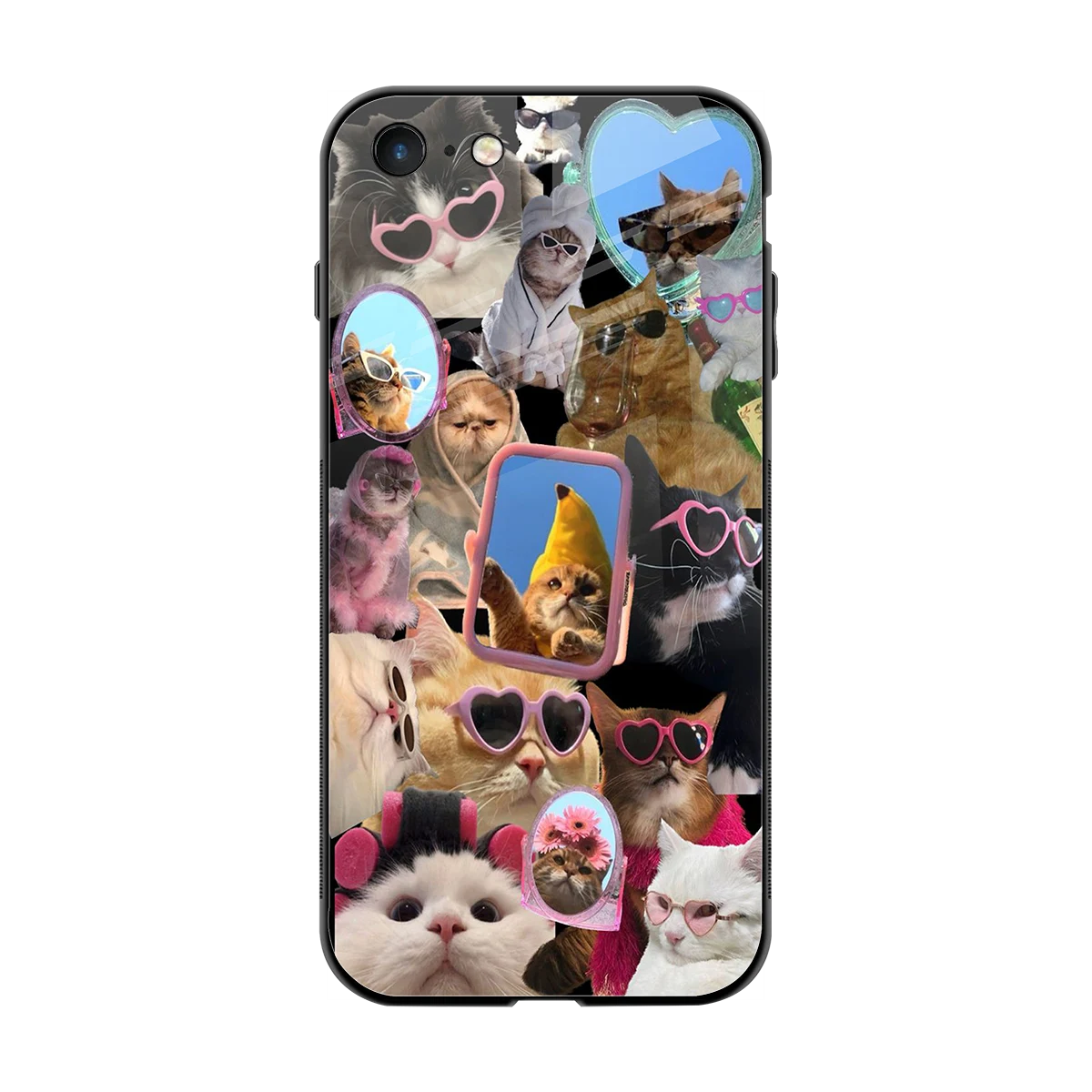 Catastic Montage back phone cover | glass case for iphone 7