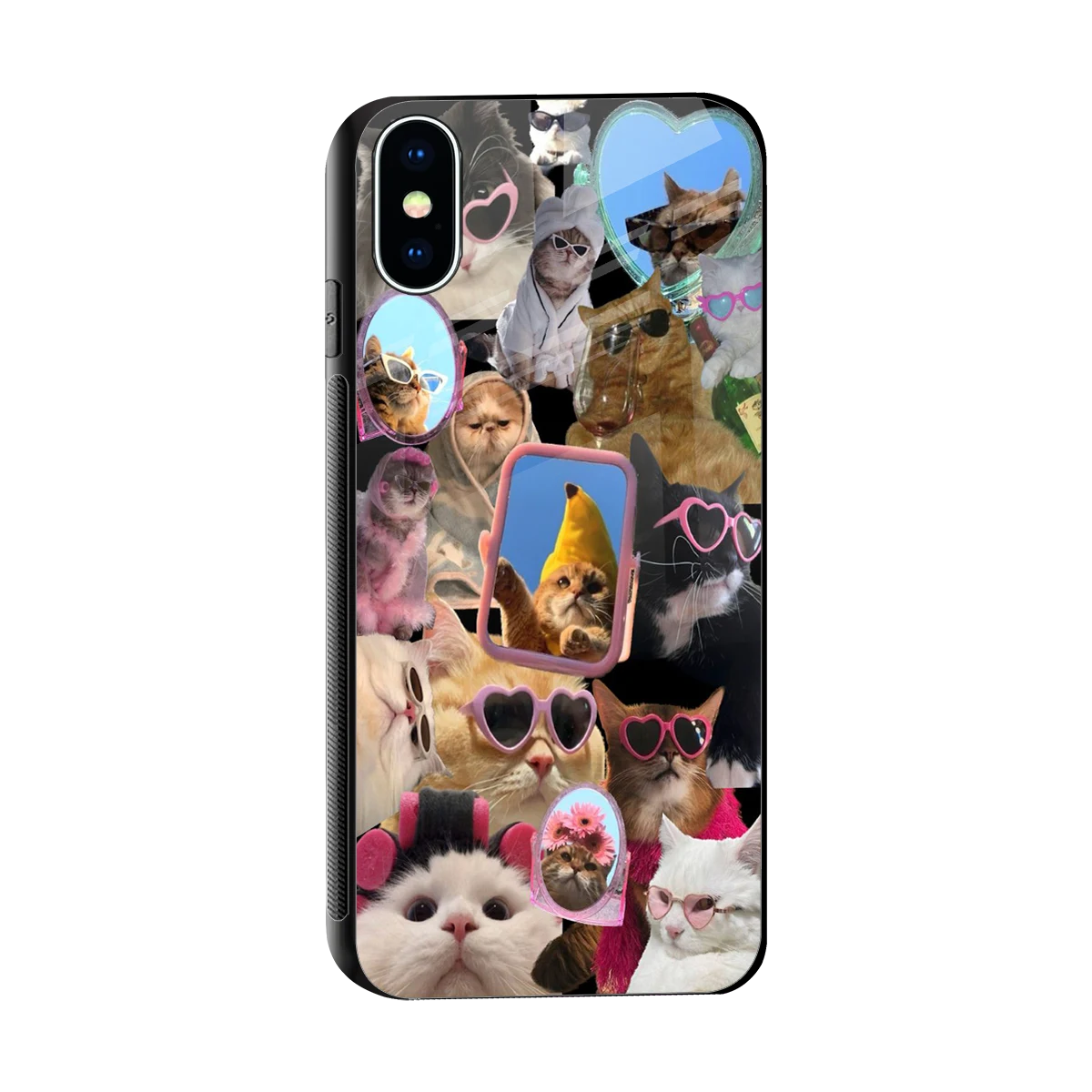 Catastic Montage sleek iphone x cover with tempered glass back and TPU edges