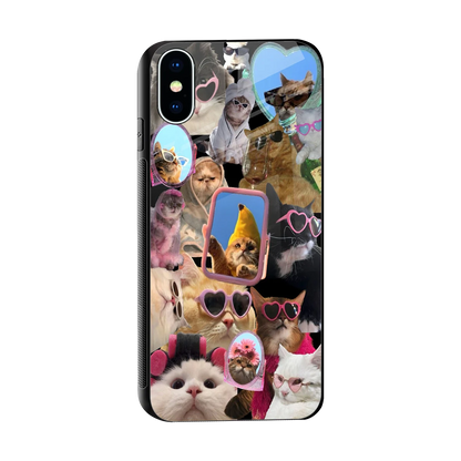 Catastic Montage sleek iphone x cover with tempered glass back and TPU edges