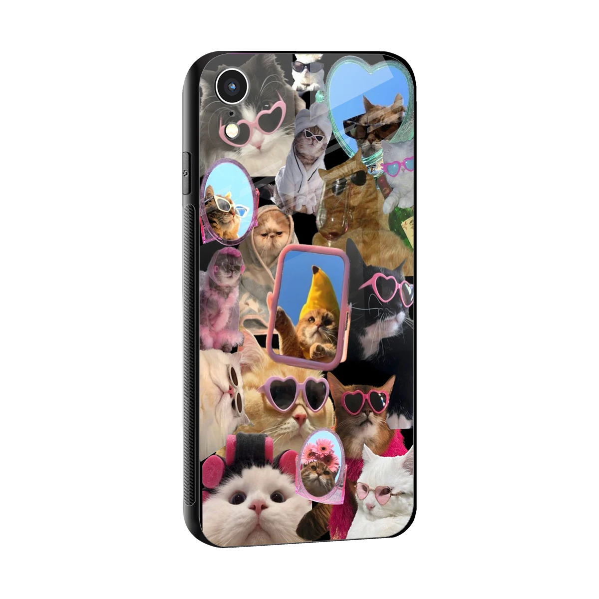Catastic Montage sleek iphone xr cover with tempered glass back and TPU edges