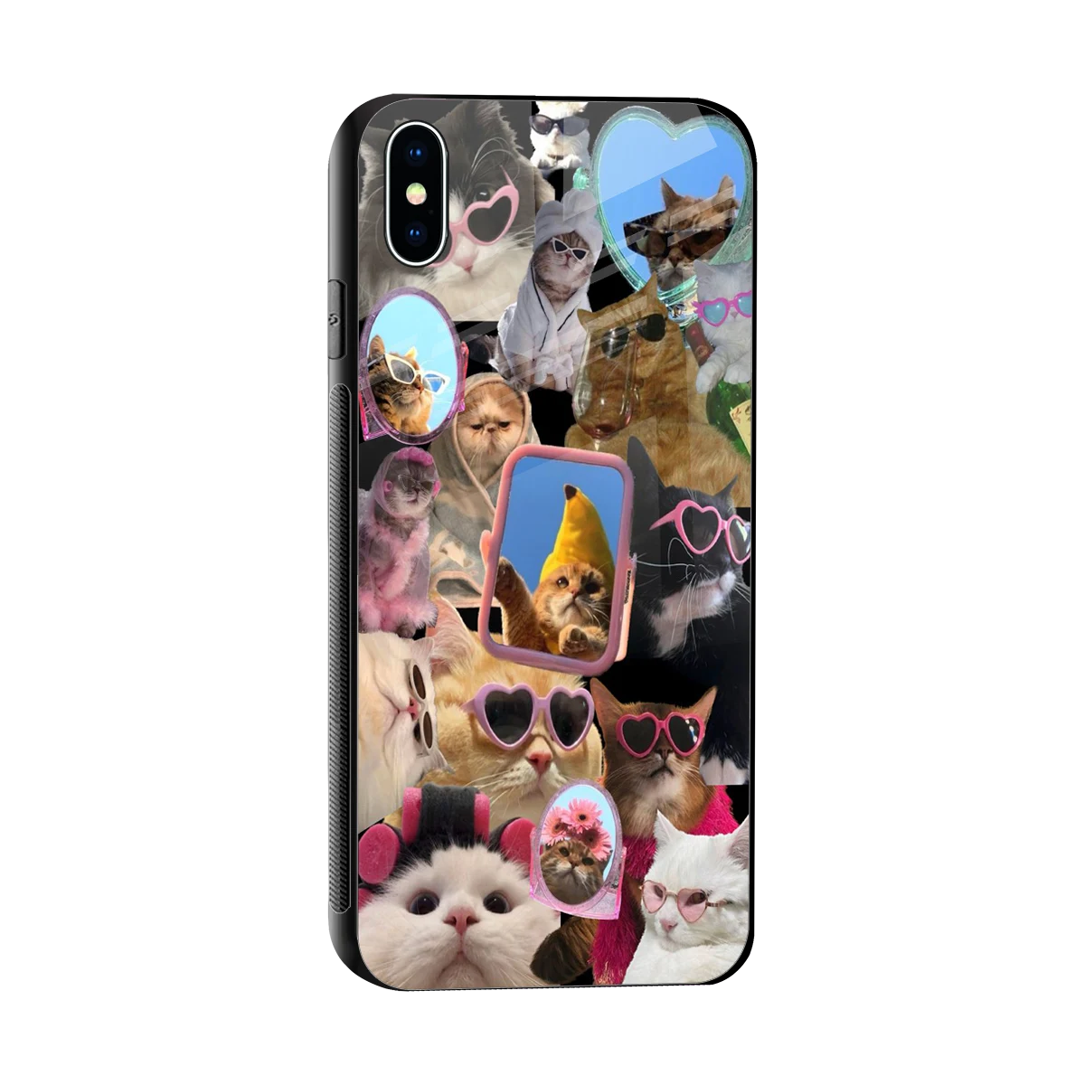 Catastic Montage sleek iphone xs max cover with tempered glass back and TPU edges
