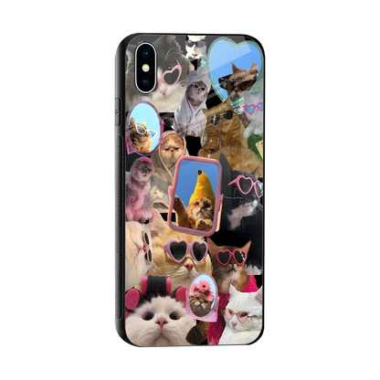 Catastic Montage sleek iphone xs max cover with tempered glass back and TPU edges