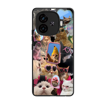 Catastic Montage back phone cover | glass case for iqoo neo 10r 5g