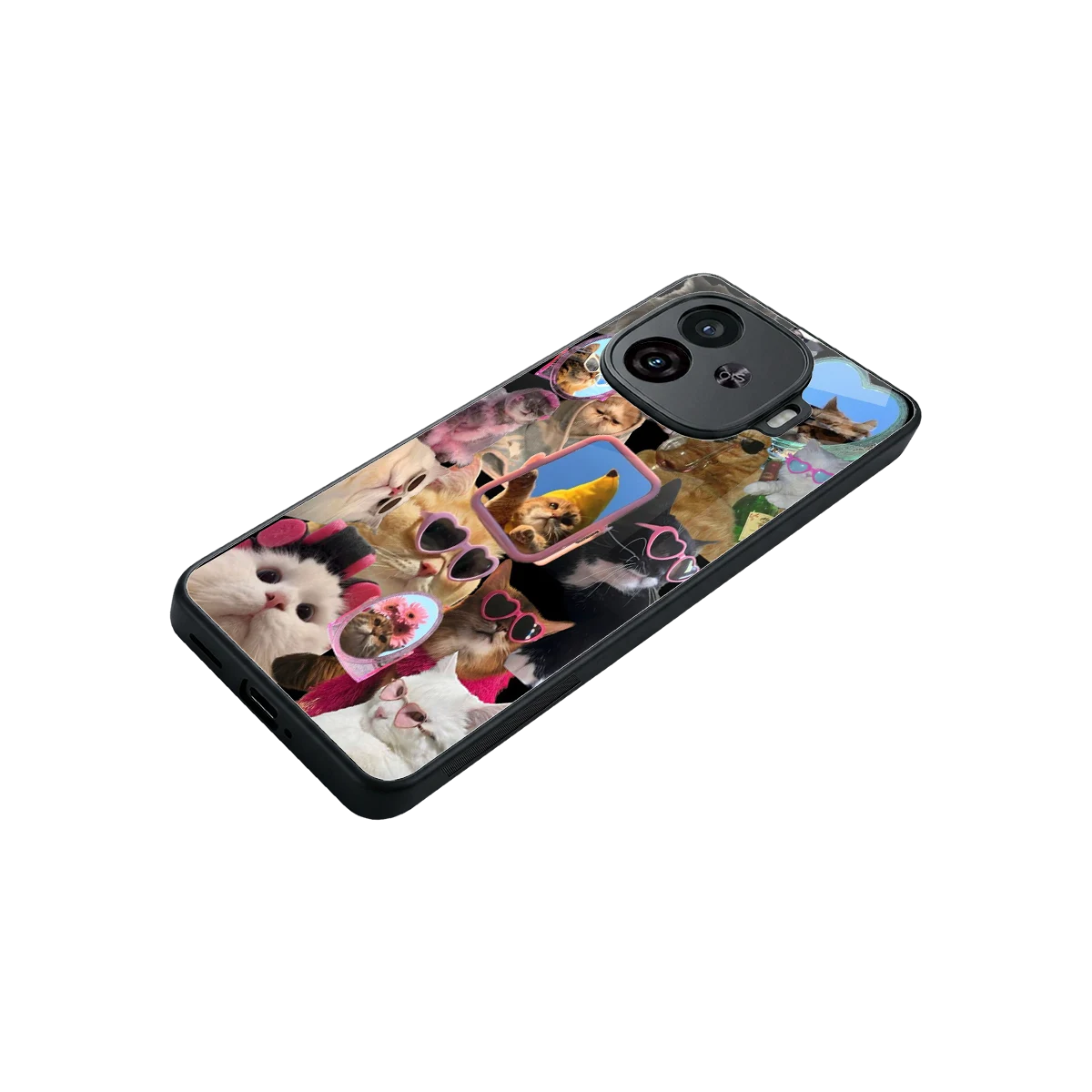 Catastic Montage stylish phone case for iqoo neo 10r 5g | glossy glass and slim fit