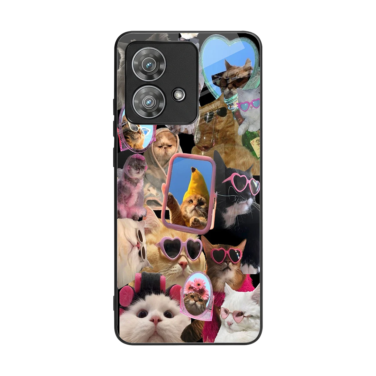 Catastic Montage back phone cover | glass case for motorola edge 40 neo 5g