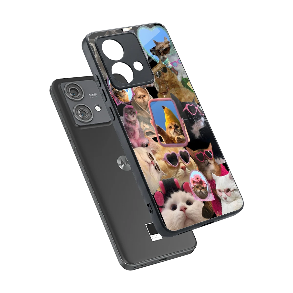 Catastic Montage sleek motorola edge 40 neo 5g cover with tempered glass back and TPU edges