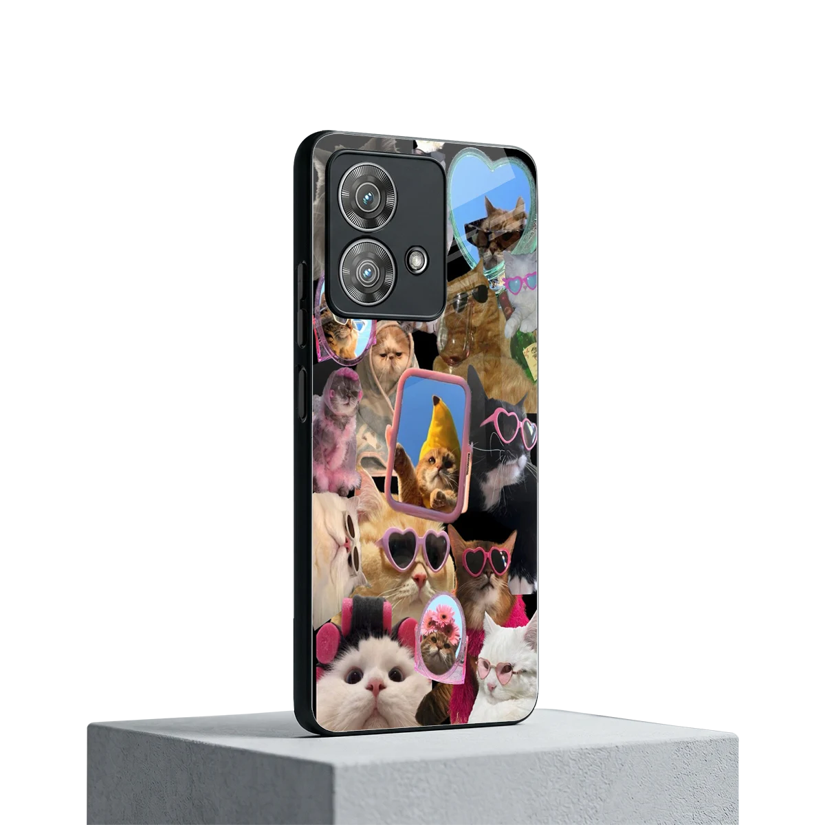 Catastic Montage motorola edge 40 neo 5g mobile cover | shockproof glass phone case