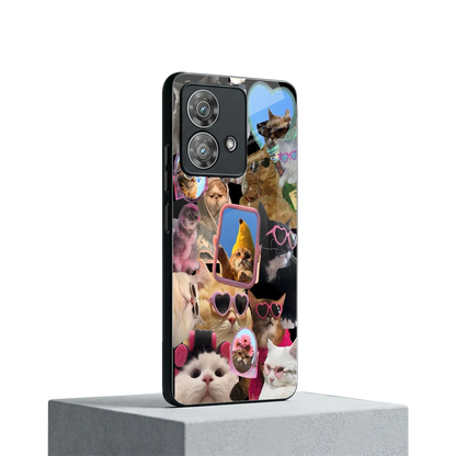Catastic Montage motorola edge 40 neo 5g mobile cover | shockproof glass phone case