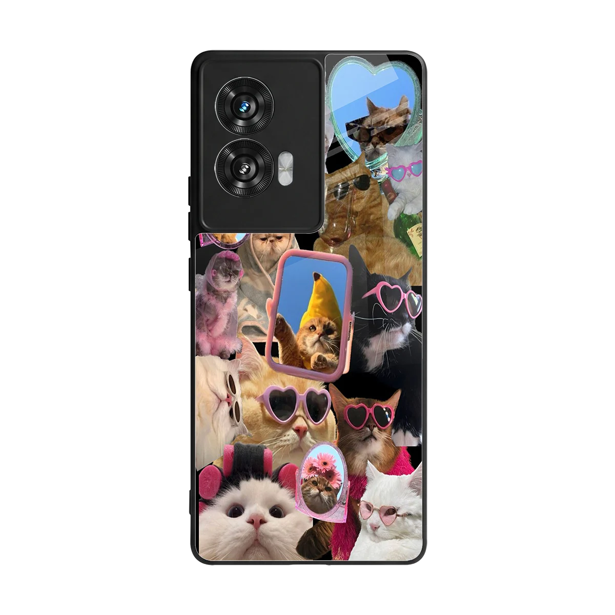 Catastic Montage back phone cover | glass case for motorola edge 50 fusion
