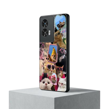 Catastic Montage motorola edge 50 fusion mobile cover | shockproof glass phone case