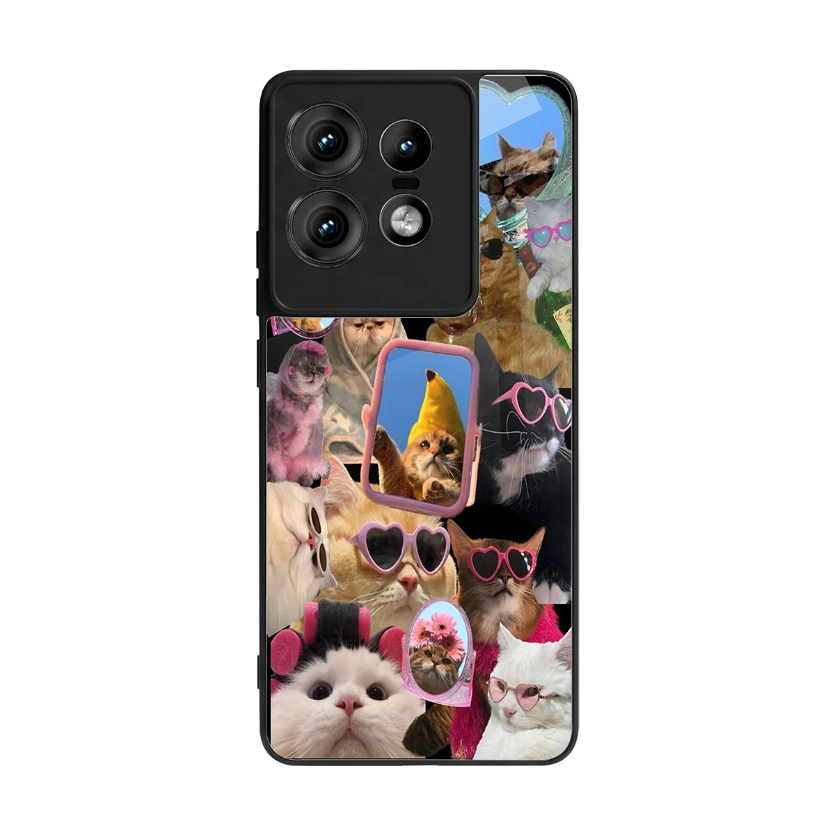 Catastic Montage back phone cover | glass case for motorola edge 50 pro