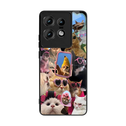 Catastic Montage back phone cover | glass case for motorola edge 50 pro