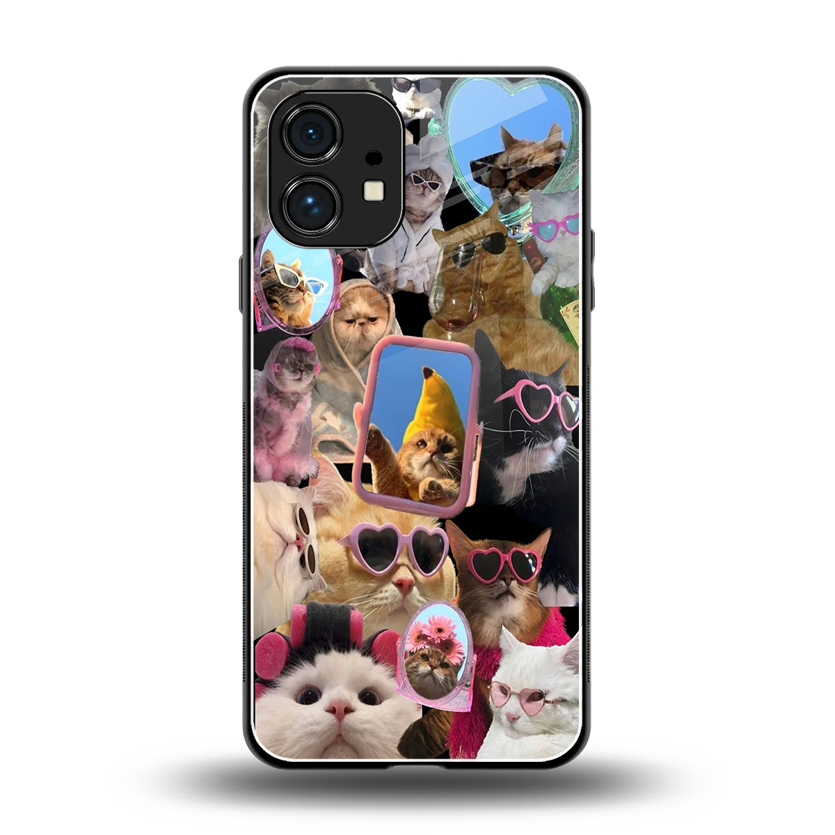 Catastic Montage back phone cover | glass case for nothing phone 1