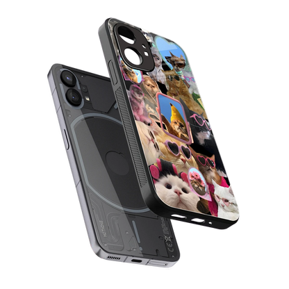 Catastic Montage sleek nothing phone 1 cover with tempered glass back and TPU edges