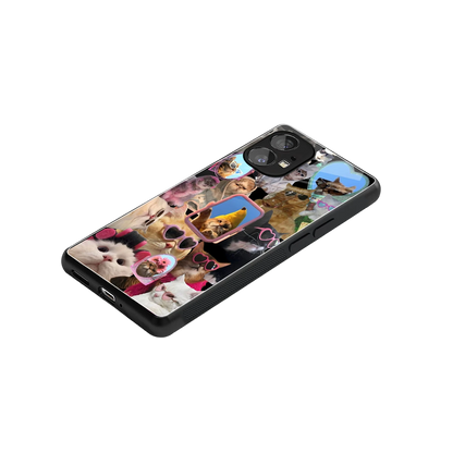 Catastic Montage stylish phone case for nothing phone 1 | glossy glass and slim fit