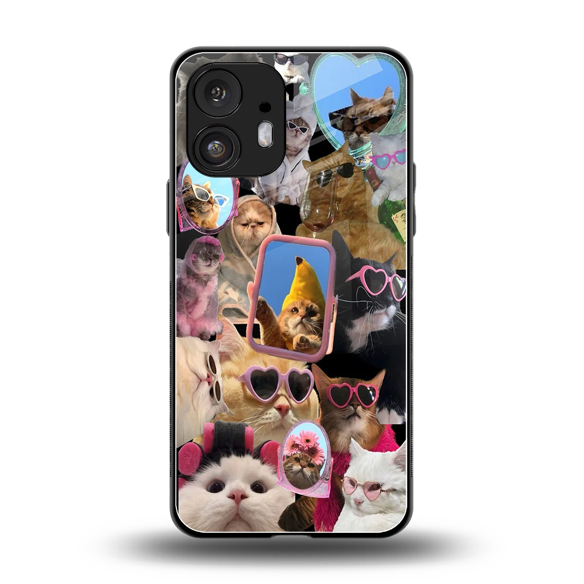 Catastic Montage back phone cover | glass case for nothing phone 2