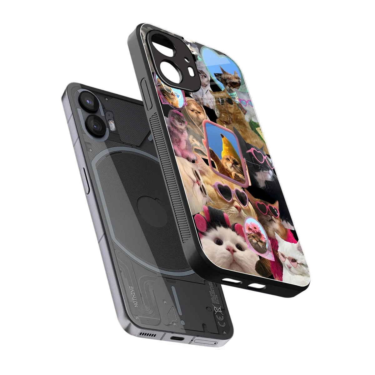 Catastic Montage sleek nothing phone 2 cover with tempered glass back and TPU edges