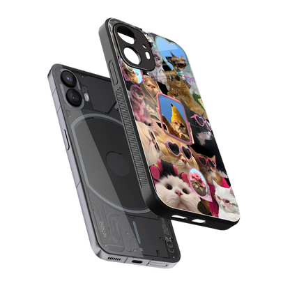 Catastic Montage sleek nothing phone 2 cover with tempered glass back and TPU edges