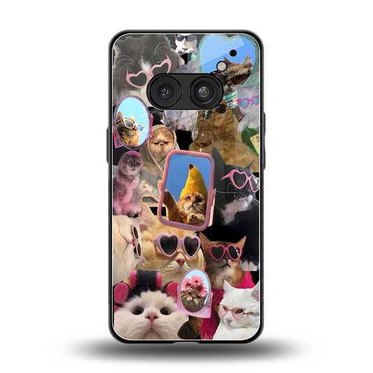 Catastic Montage back phone cover | glass case for nothing phone 2a