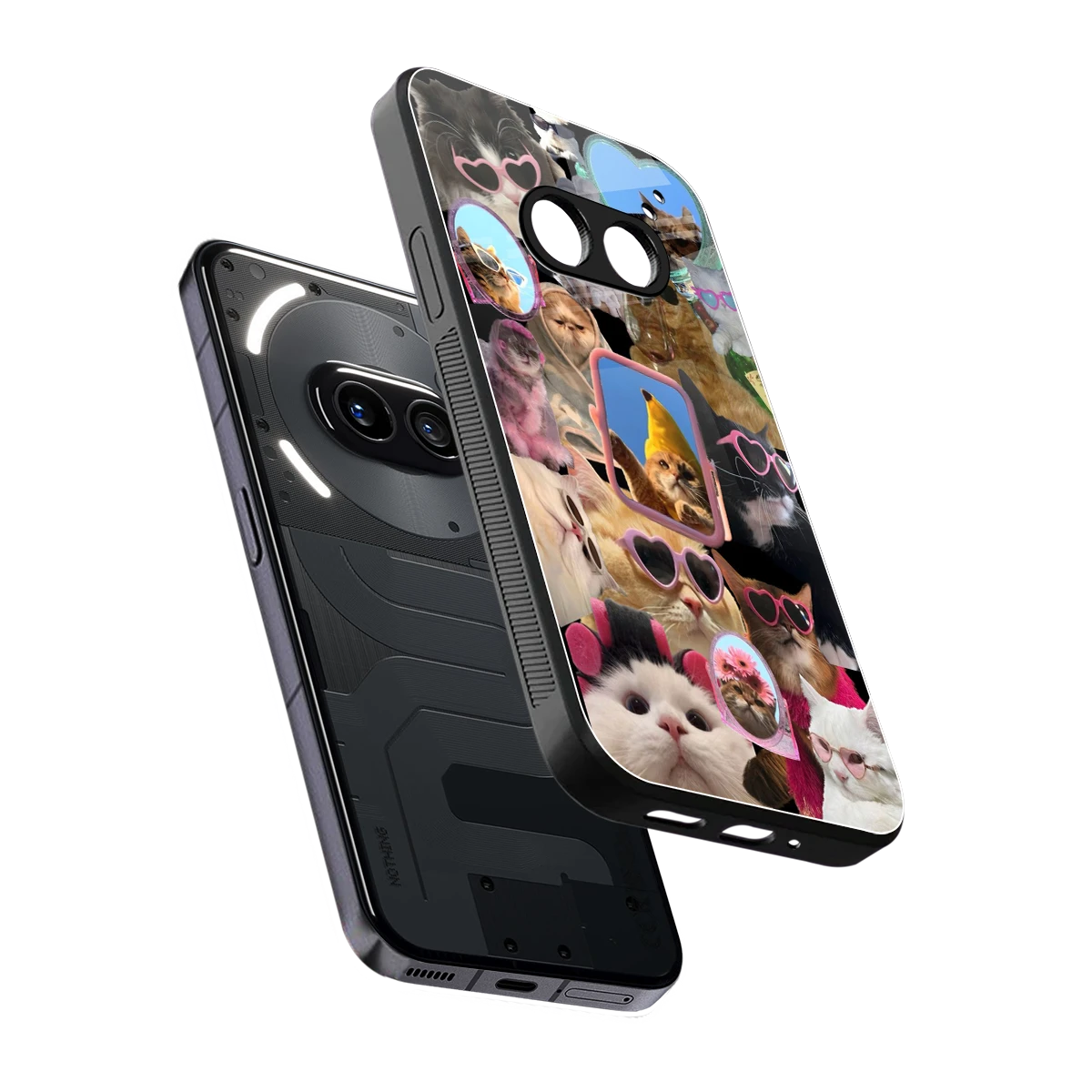 Catastic Montage sleek nothing phone 2a cover with tempered glass back and TPU edges