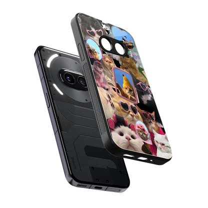Catastic Montage sleek nothing phone 2a cover with tempered glass back and TPU edges