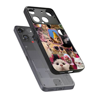 Catastic Montage sleek nothing phone 3 cover with tempered glass back and TPU edges