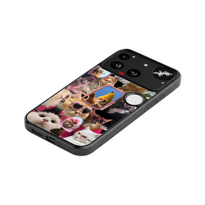 Catastic Montage stylish phone case for nothing phone 3 | glossy glass and slim fit