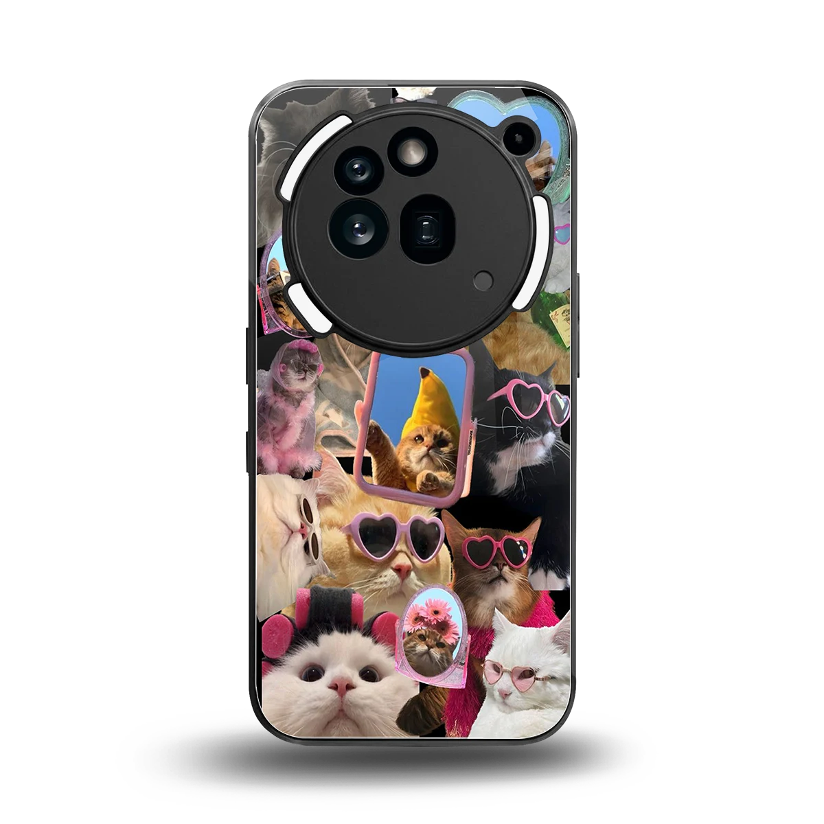 Catastic Montage back phone cover | glass case for nothing phone 3a pro