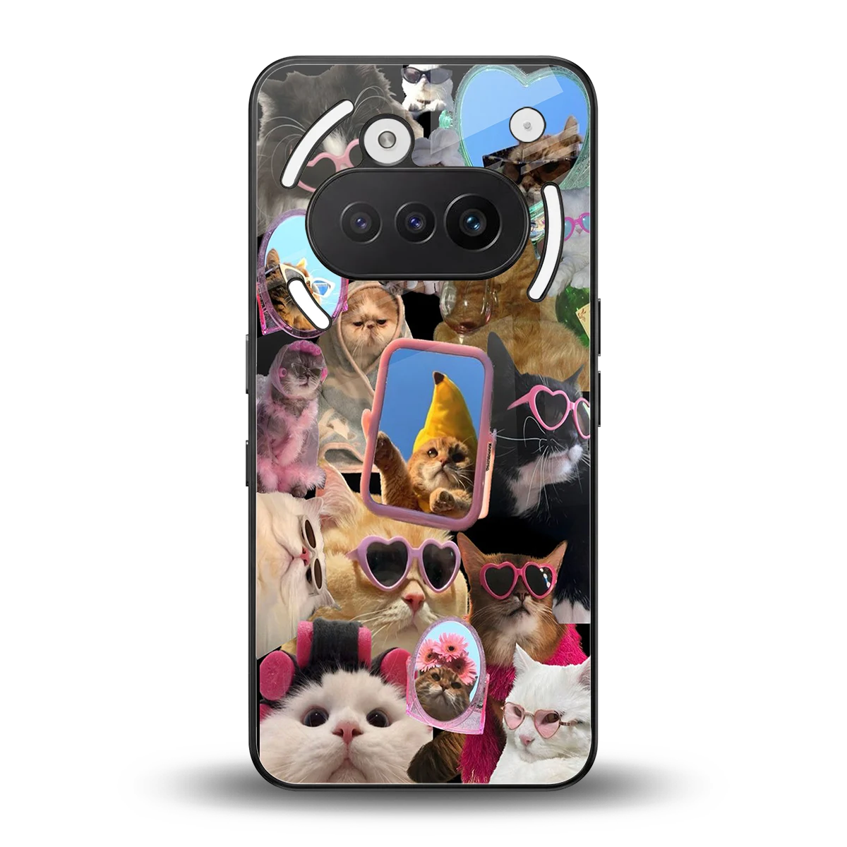 Catastic Montage back phone cover | glass case for nothing phone 3a