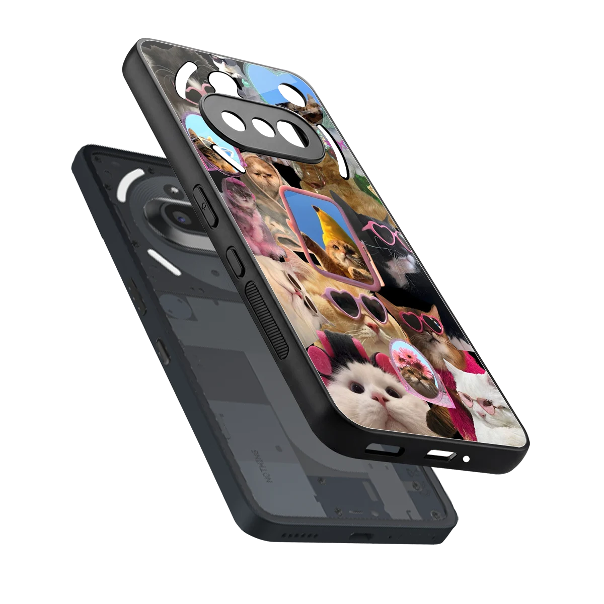 Catastic Montage sleek nothing phone 3a cover with tempered glass back and TPU edges