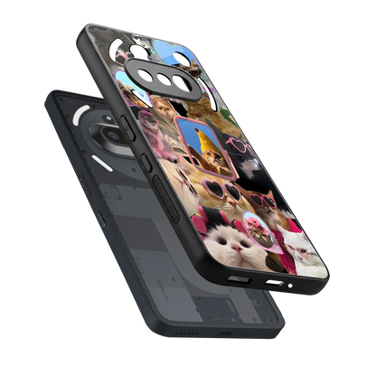 Catastic Montage sleek nothing phone 3a cover with tempered glass back and TPU edges
