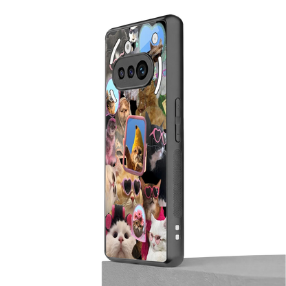 Catastic Montage nothing phone 3a mobile cover | shockproof glass phone case