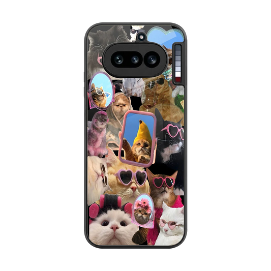 Catastic Montage back phone cover | glass case for nothing phone 4a