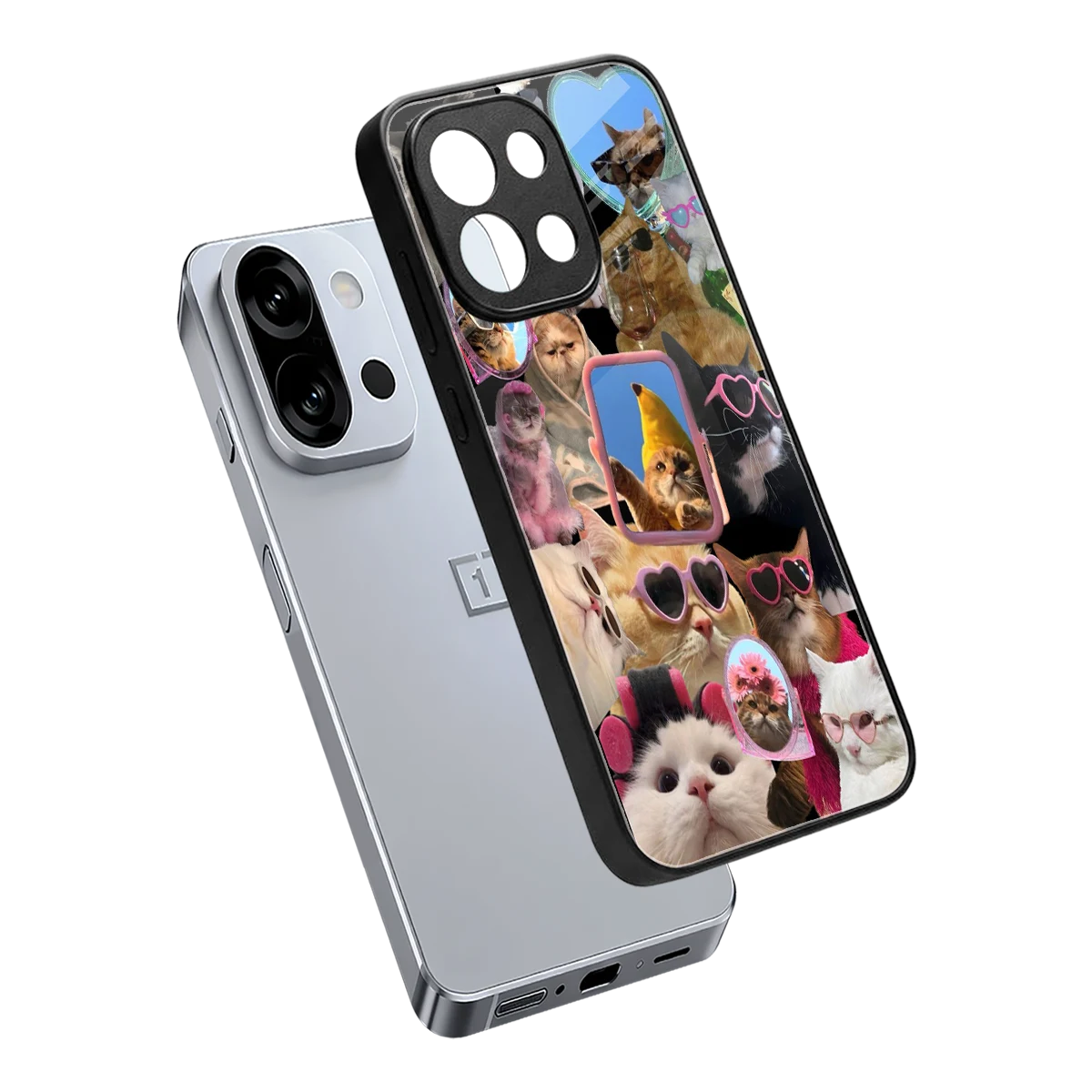 Catastic Montage sleek oneplus 13s cover with tempered glass back and TPU edges