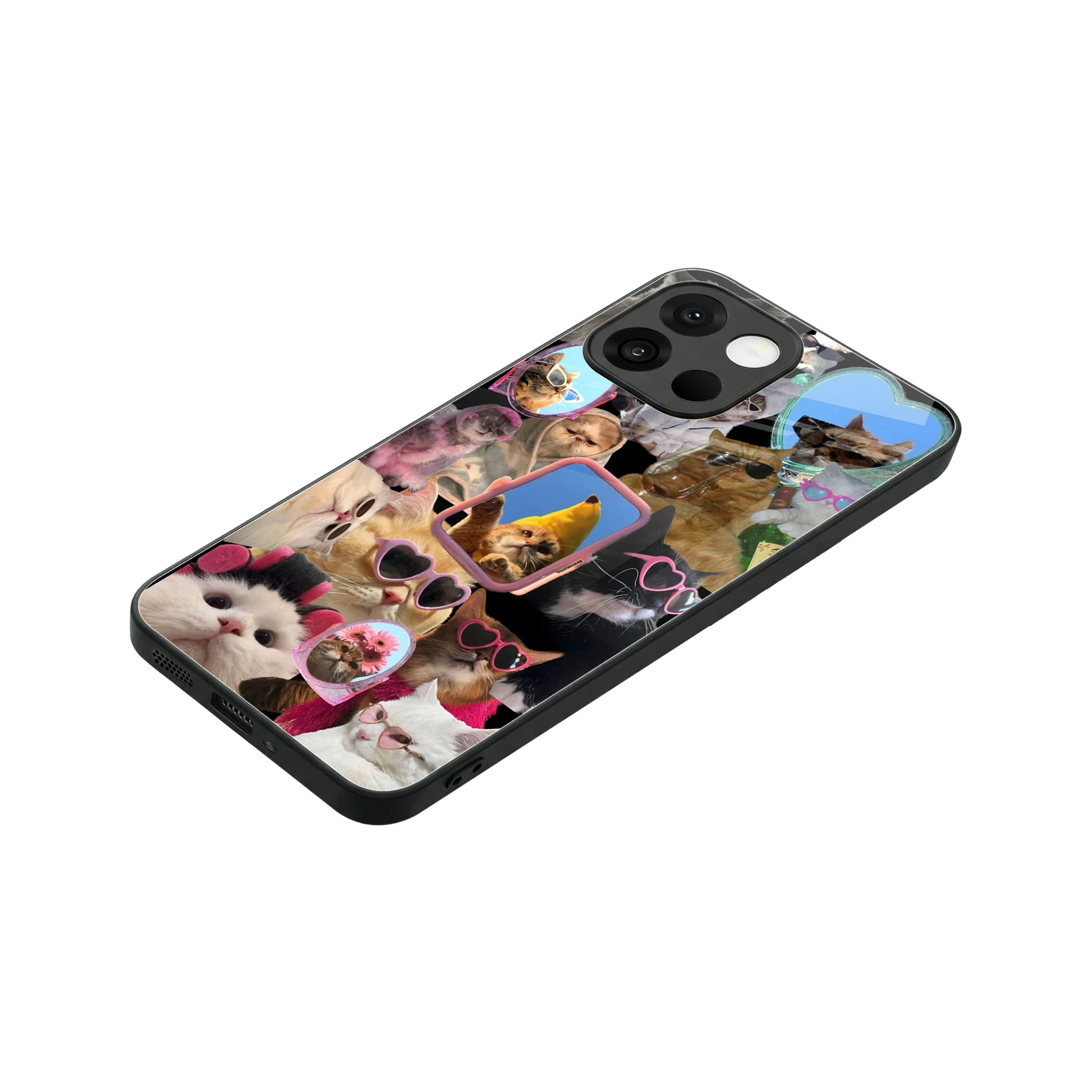Catastic Montage stylish phone case for oneplus 13s | glossy glass and slim fit
