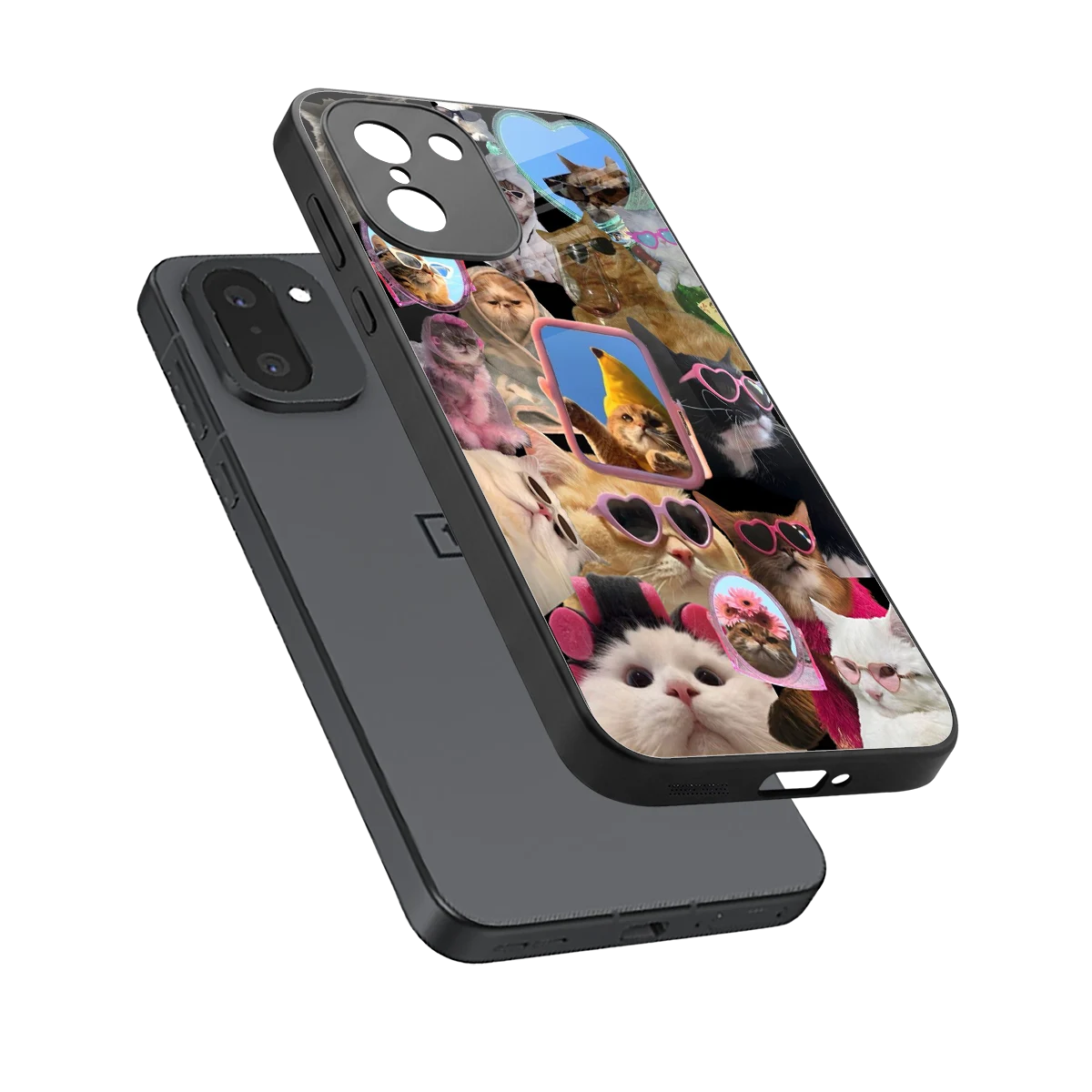 Catastic Montage sleek oneplus 15r cover with tempered glass back and TPU edges