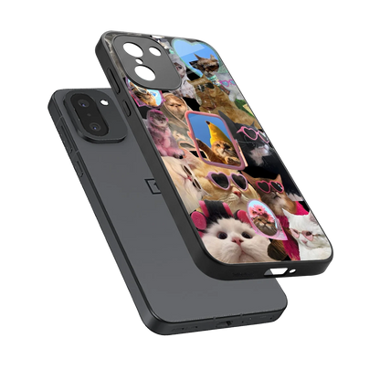 Catastic Montage sleek oneplus 15r cover with tempered glass back and TPU edges