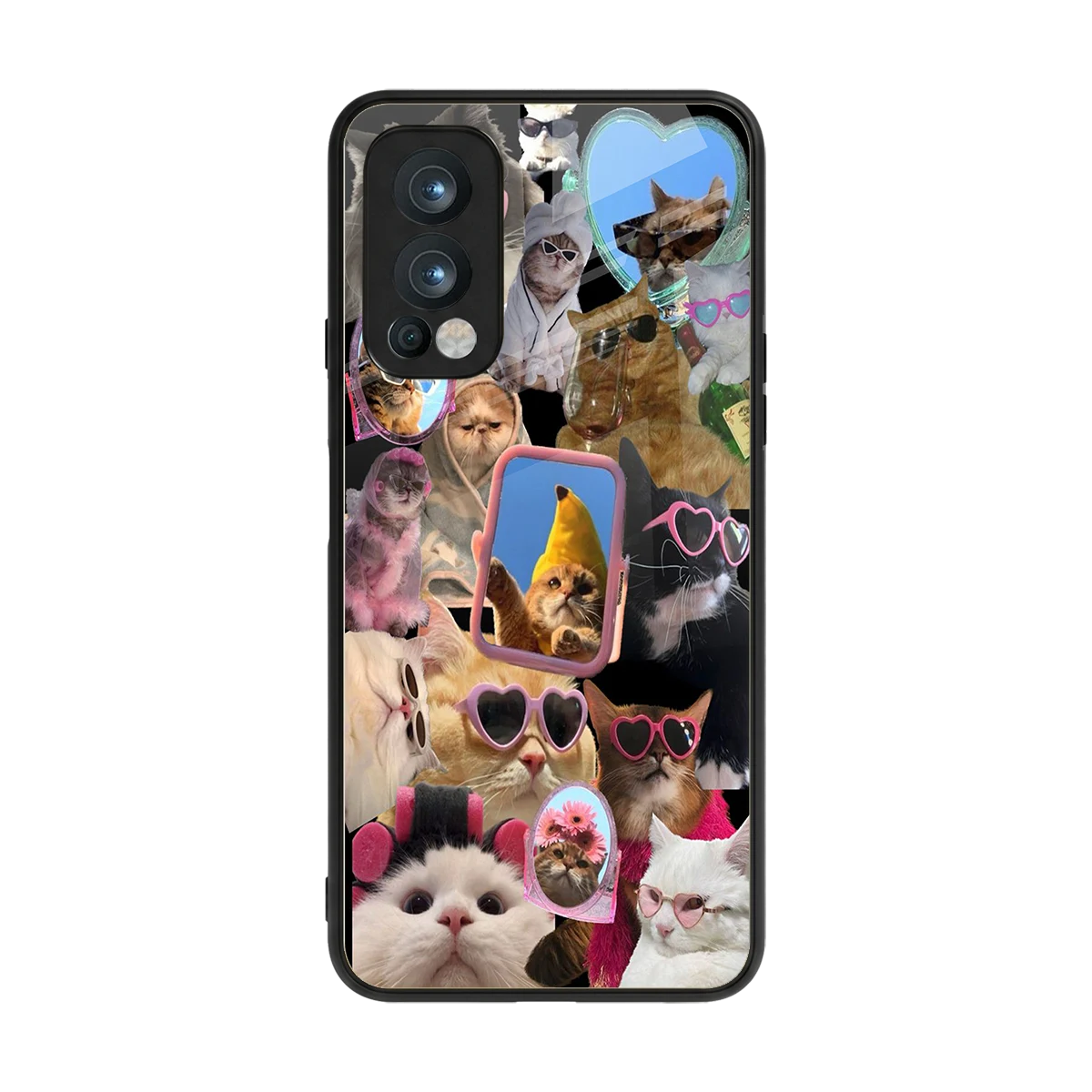 Catastic Montage back phone cover | glass case for oneplus nord 2