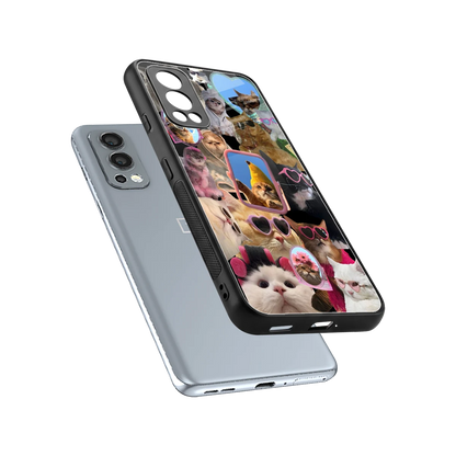 Catastic Montage sleek oneplus nord 2 cover with tempered glass back and TPU edges
