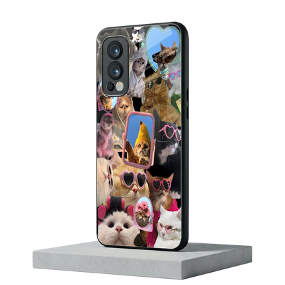 Catastic Montage oneplus nord 2 mobile cover | shockproof glass phone case