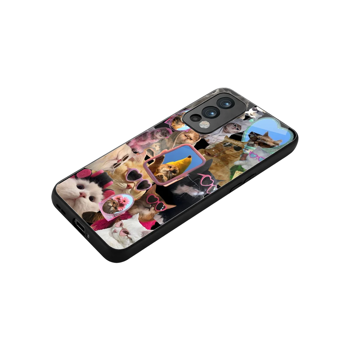 Catastic Montage stylish phone case for oneplus nord 2 | glossy glass and slim fit