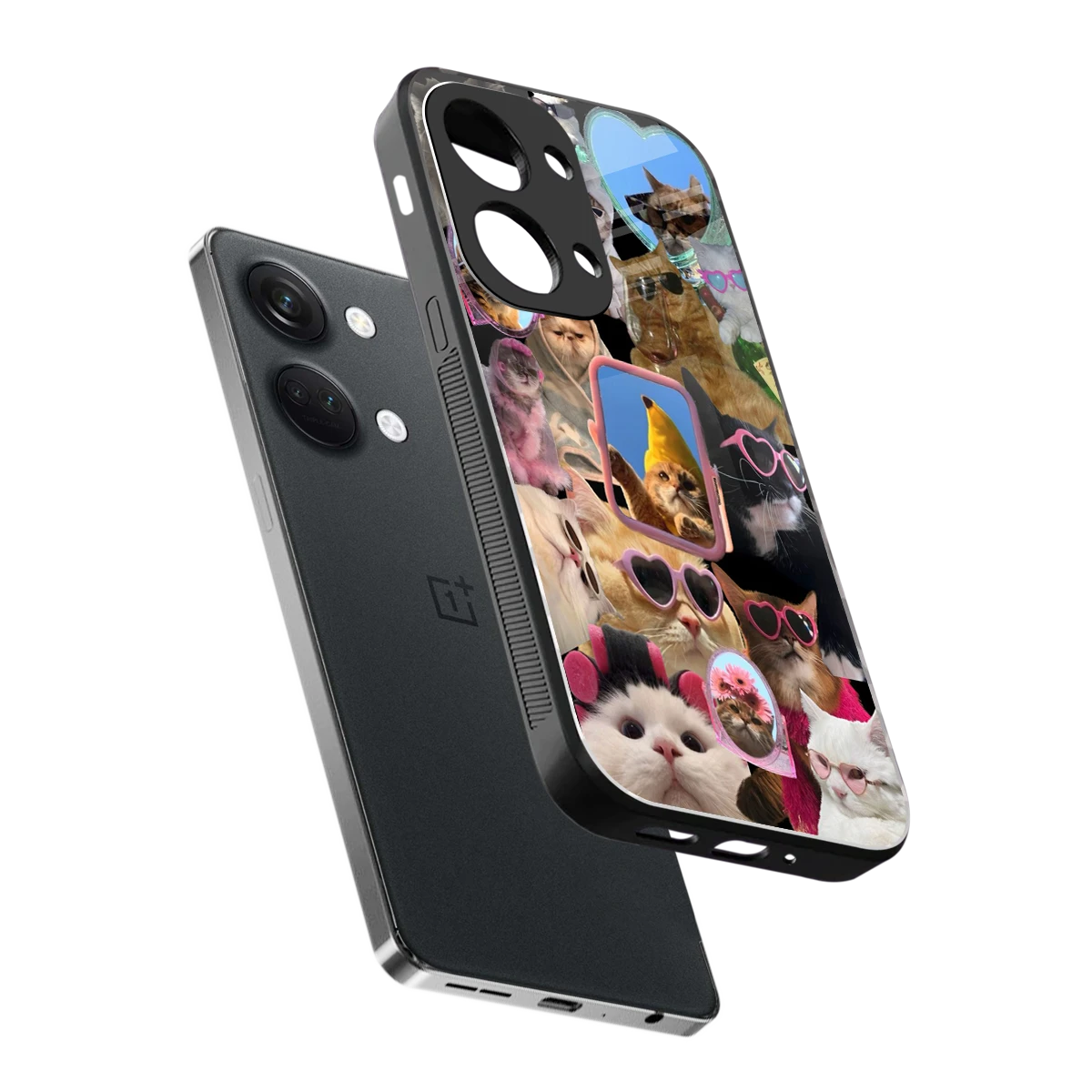 Catastic Montage sleek oneplus nord 3 cover with tempered glass back and TPU edges