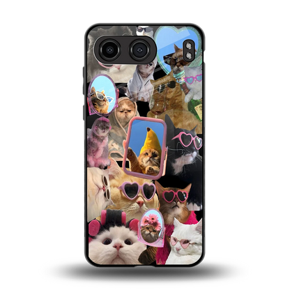 Catastic Montage back phone cover | glass case for oneplus nord 4