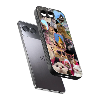 Catastic Montage sleek oneplus nord 4 cover with tempered glass back and TPU edges