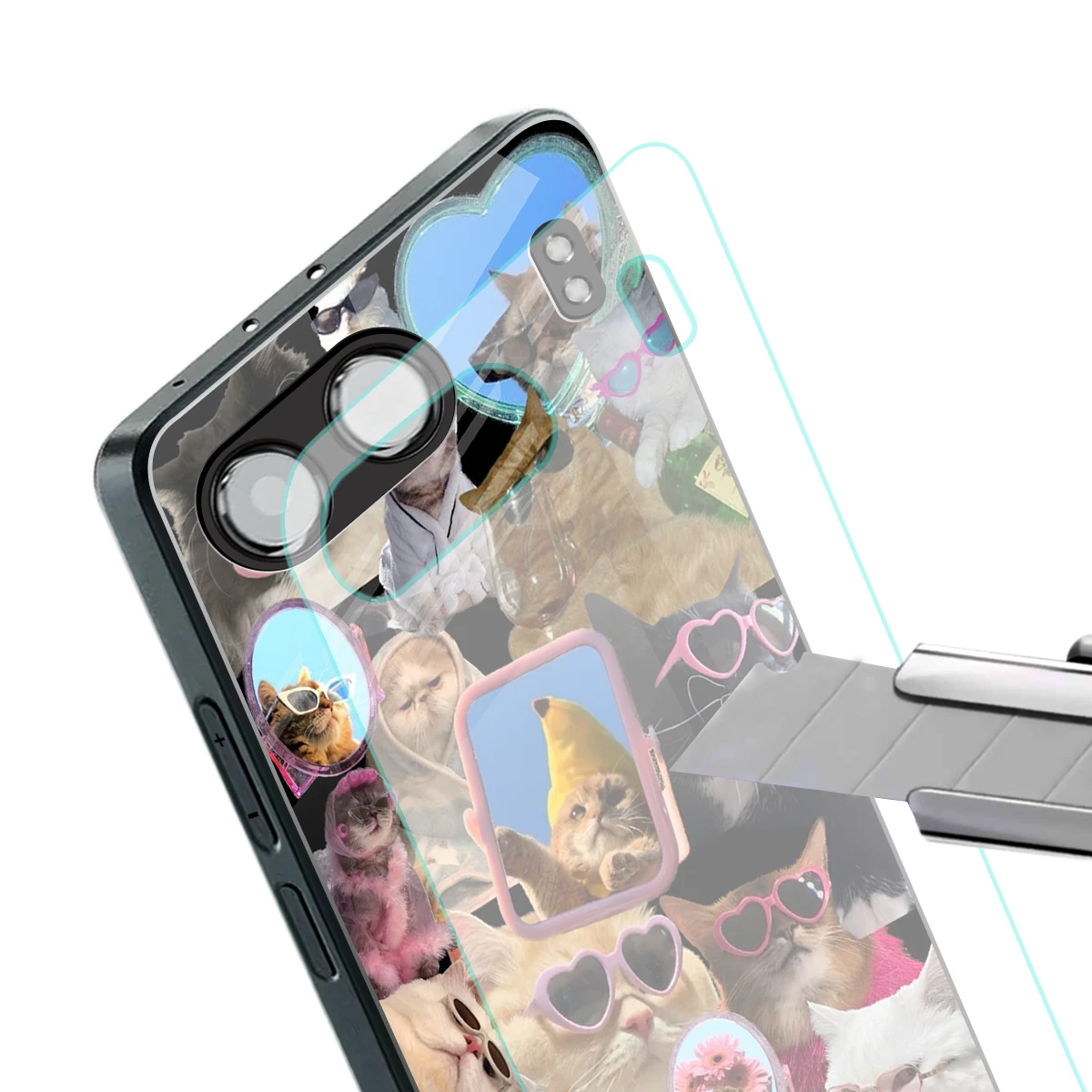 Catastic Montage stylish phone case for oneplus nord 4 | glossy glass and slim fit