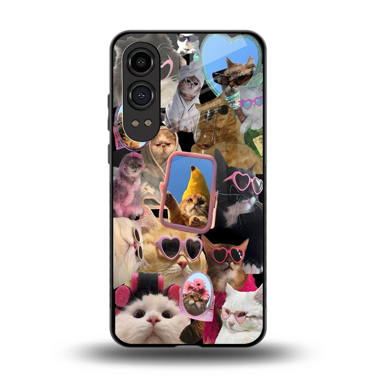 Catastic Montage back phone cover | glass case for oneplus nord ce 4 lite