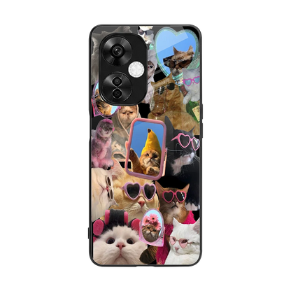 Catastic Montage back phone cover | glass case for oneplus nord ce 3 lite